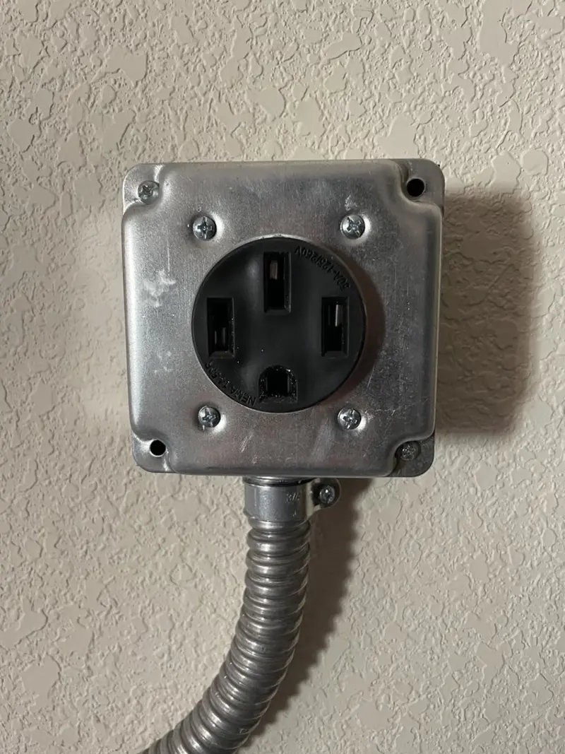 NEMA 14-50 outlet installed for Electrical Panel Upgrade in Iron River